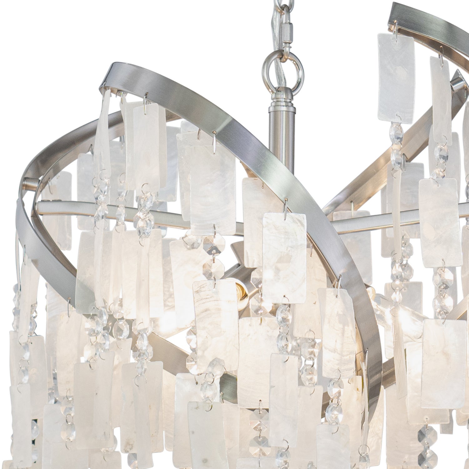 Vaxcel - P0364 - Four Light Pendant - Isabel - Satin Nickel