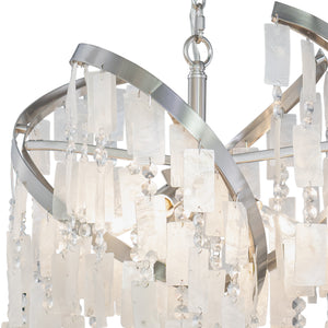 Vaxcel - P0364 - Four Light Pendant - Isabel - Satin Nickel