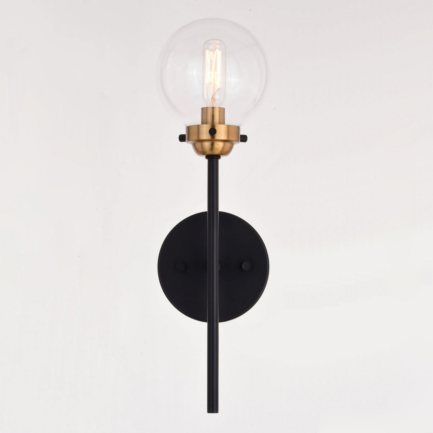 Vaxcel - W0395 - One Light Wall Sconce - Orbit - Muted Brass and Oil Rubbed Bronze