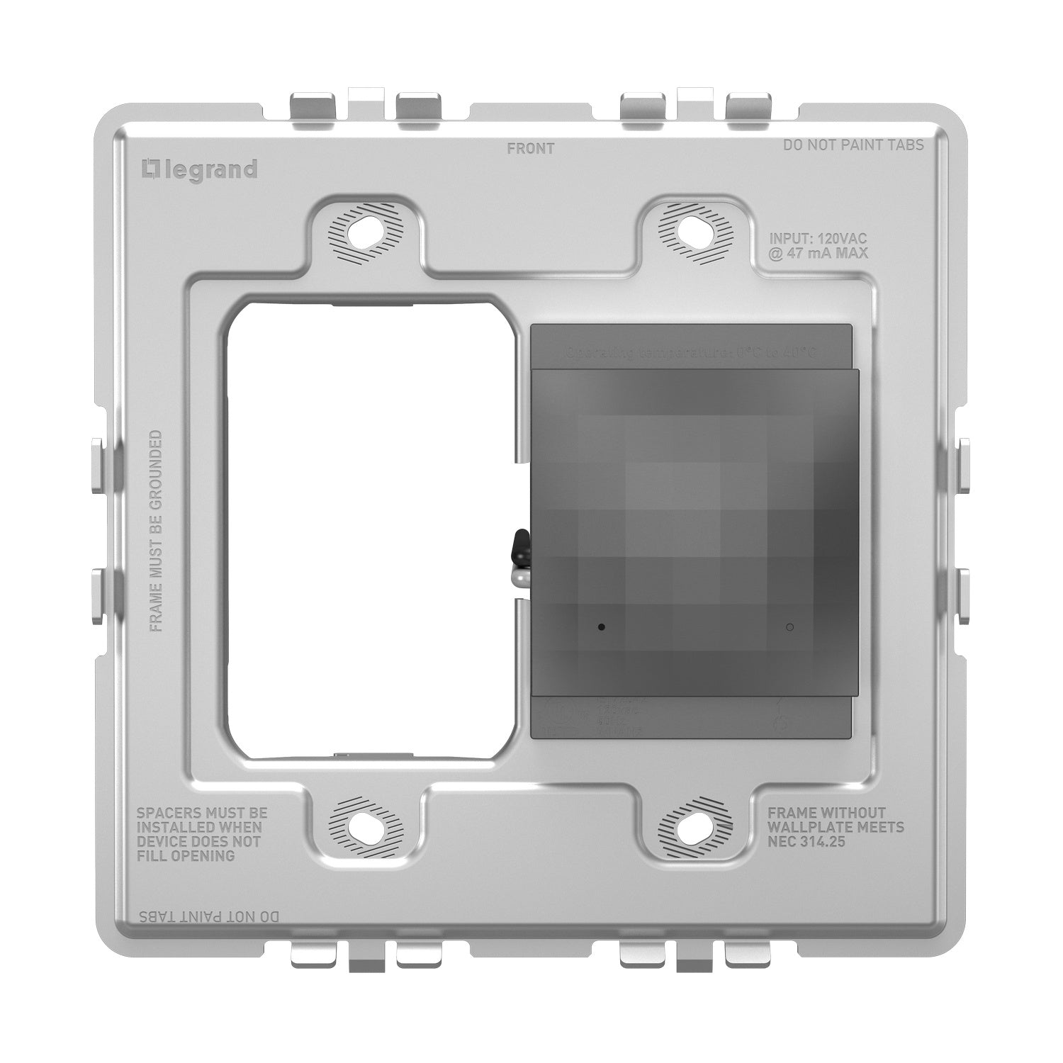 Legrand - WNAH2M1 - Surface Mount - Adorne - Magnesium