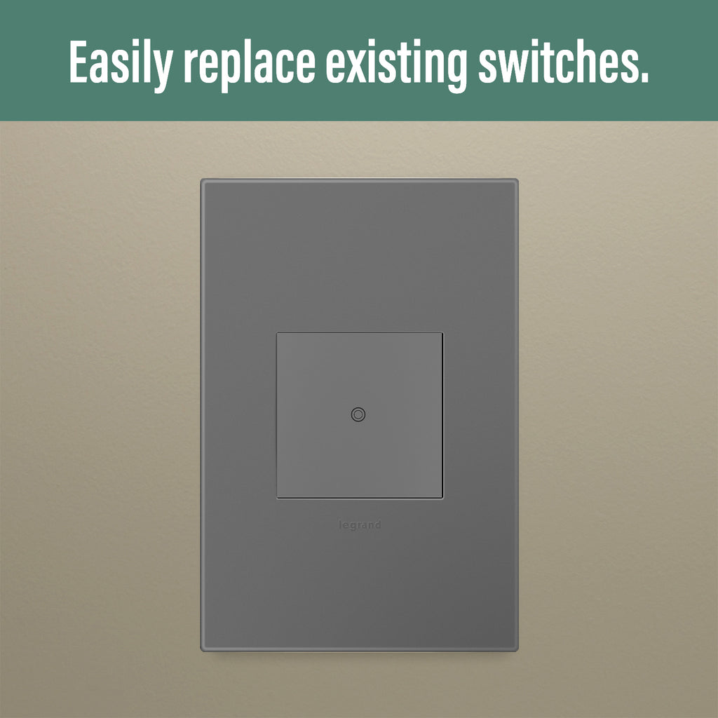 Legrand - WNAL10M1 - Smart Switch with Netatmo - adorne - Magnesium