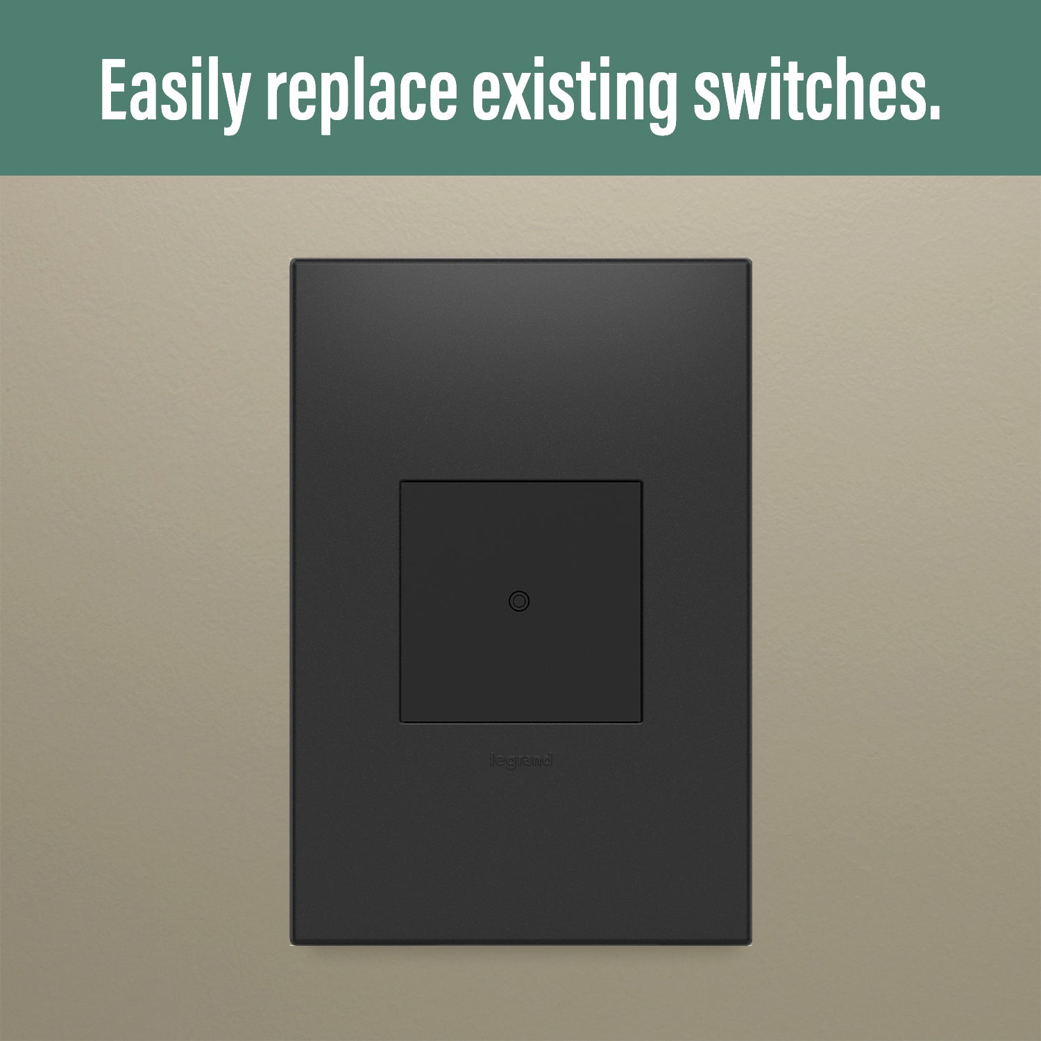 Legrand - WNAL10G1 - Smart Switch with Netatmo - adorne - Graphite