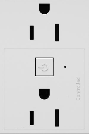 Legrand - WNAR153W1 - Plus-Sized 15A Outlet - Adorne - White