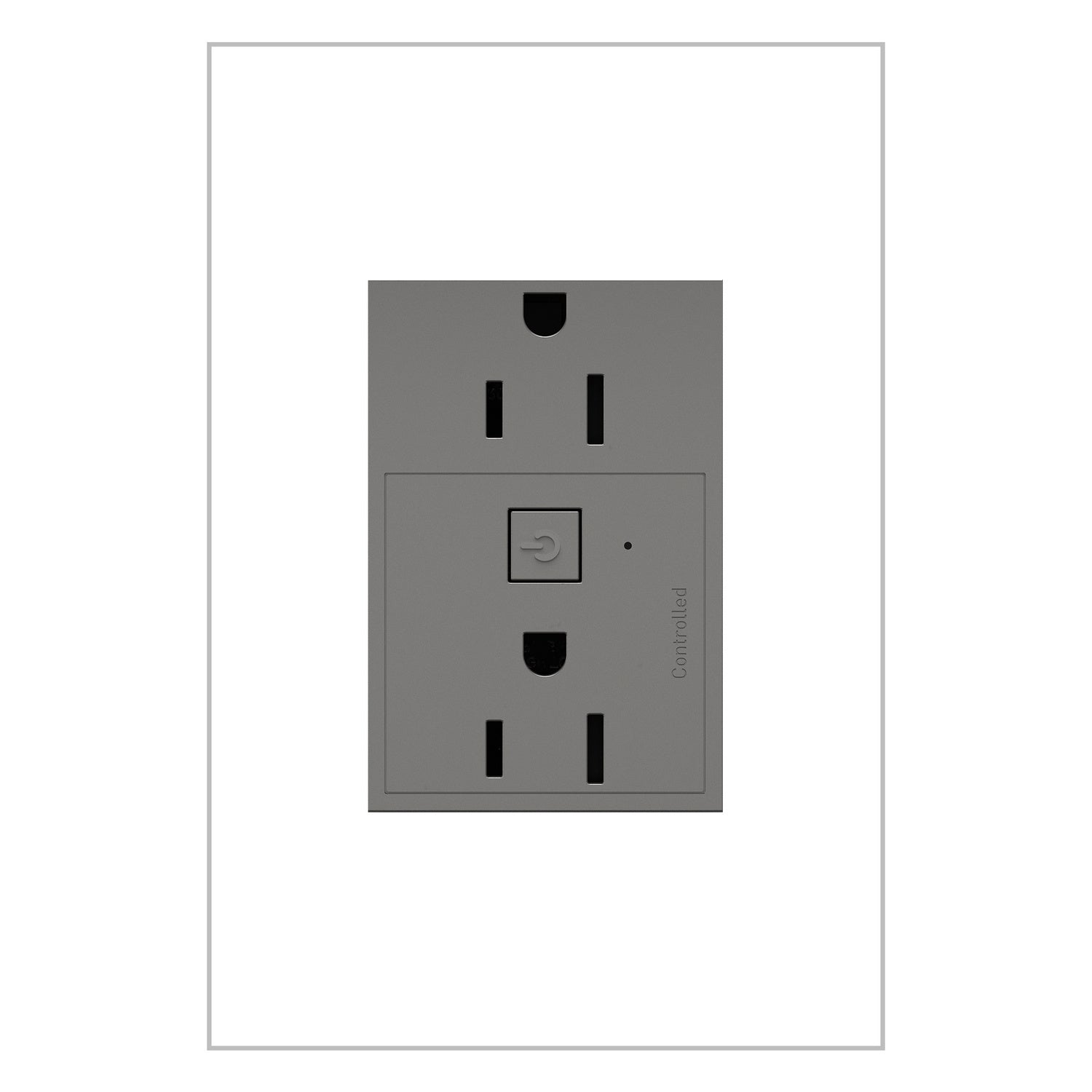 Legrand - WNAR153M1 - 15A Smart Outlet with Netatmo Plus-Size - adorne - Magnesium