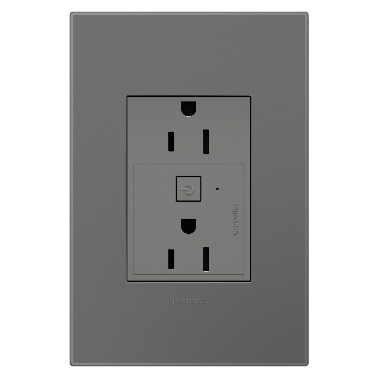 Legrand - WNAR153M1 - Plus-Sized 15A Outlet - Adorne - Magnesium