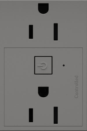 Legrand - WNAR153M1 - 15A Smart Outlet with Netatmo Plus-Size - adorne - Magnesium