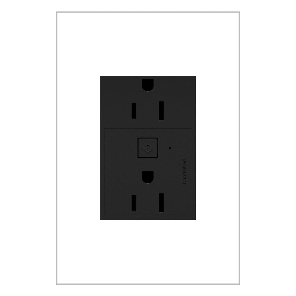 Legrand - WNAR153G1 - 15A Smart Outlet with Netatmo Plus-Size - adorne - Graphite