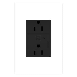 Legrand - WNAR153G1 - 15A Smart Outlet with Netatmo Plus-Size - adorne - Graphite
