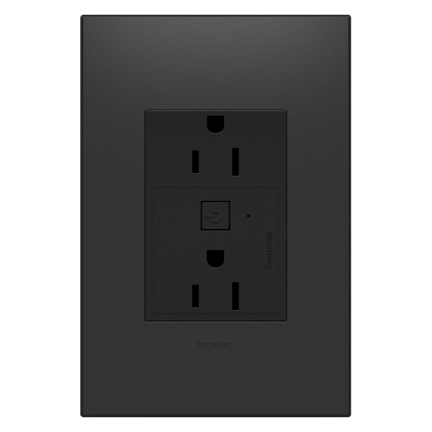 Legrand - WNAR153G1 - 15A Smart Outlet with Netatmo Plus-Size - adorne - Graphite