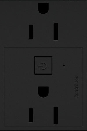 Legrand - WNAR153G1 - 15A Smart Outlet with Netatmo Plus-Size - adorne - Graphite