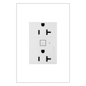 Legrand - WNAR203W1 - Plus-Sized 20A Outlet - Adorne - White