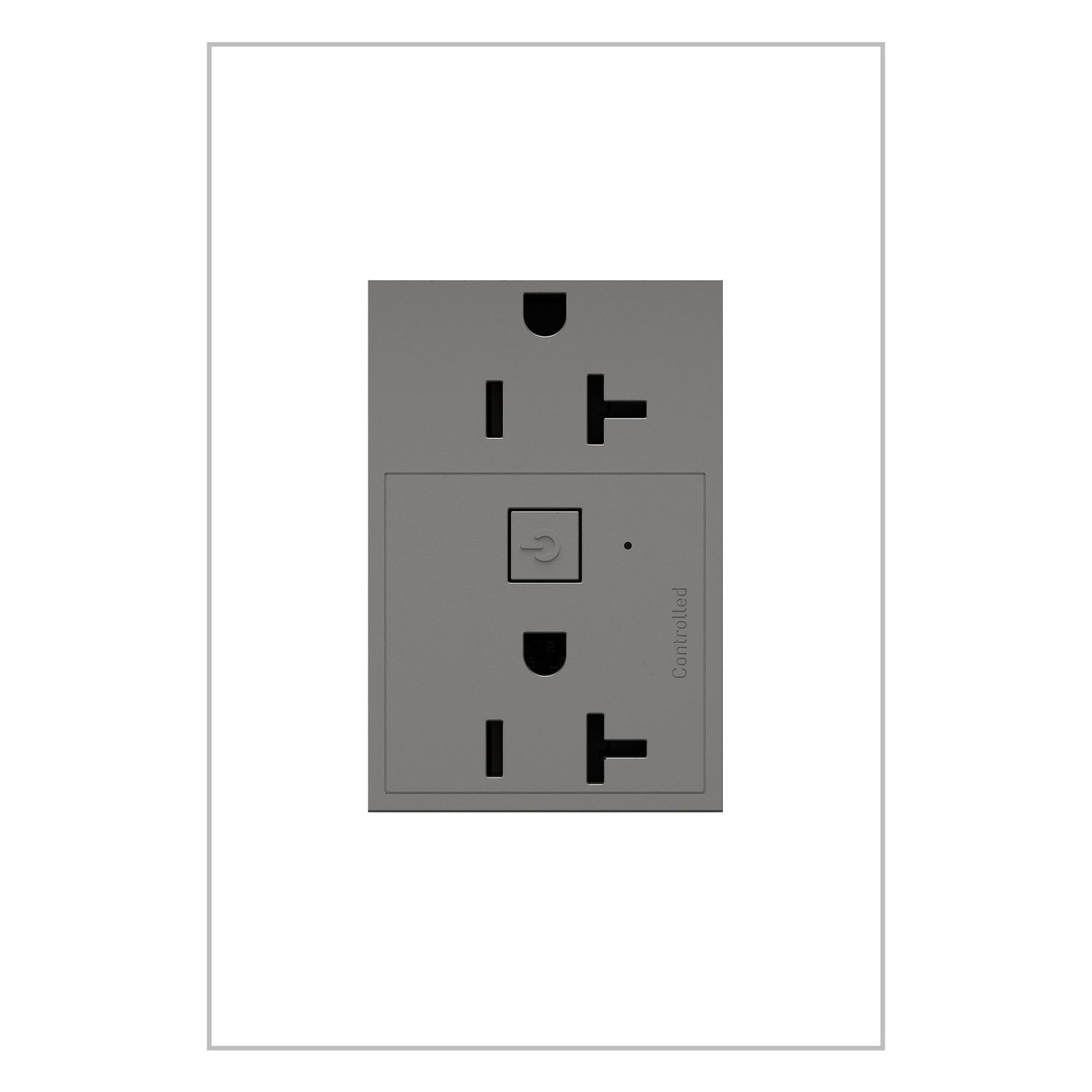 Legrand - WNAR203M1 - 20A Smart Outlet with Netatmo, Plus-Size - adorne - Magnesium