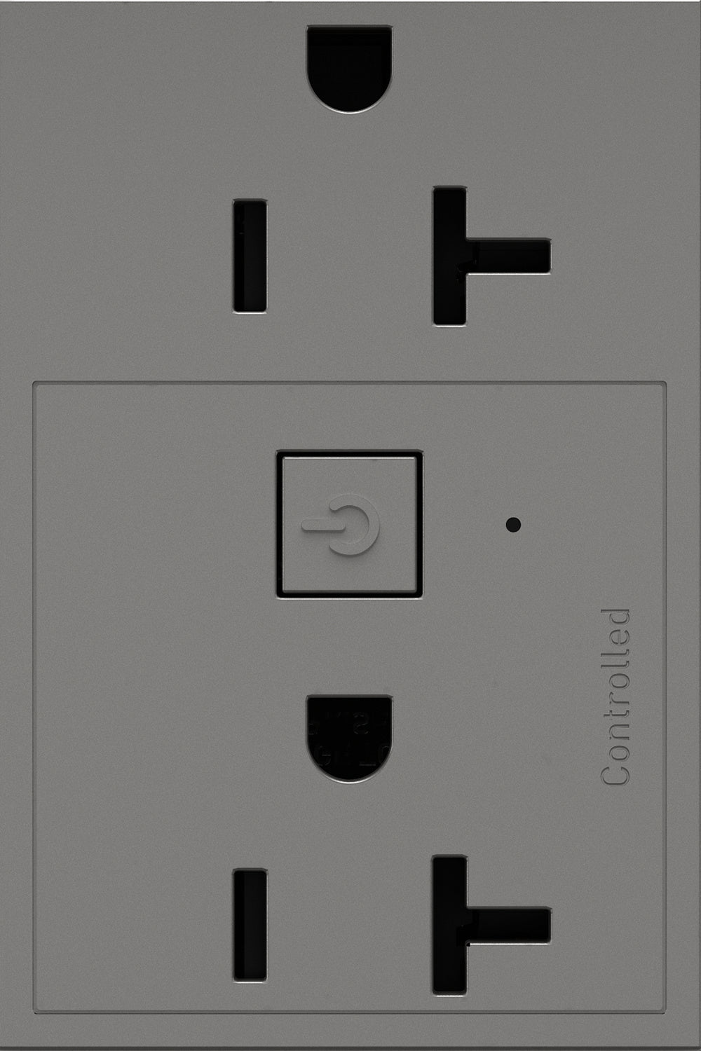 Legrand - WNAR203M1 - 20A Smart Outlet with Netatmo, Plus-Size - adorne - Magnesium