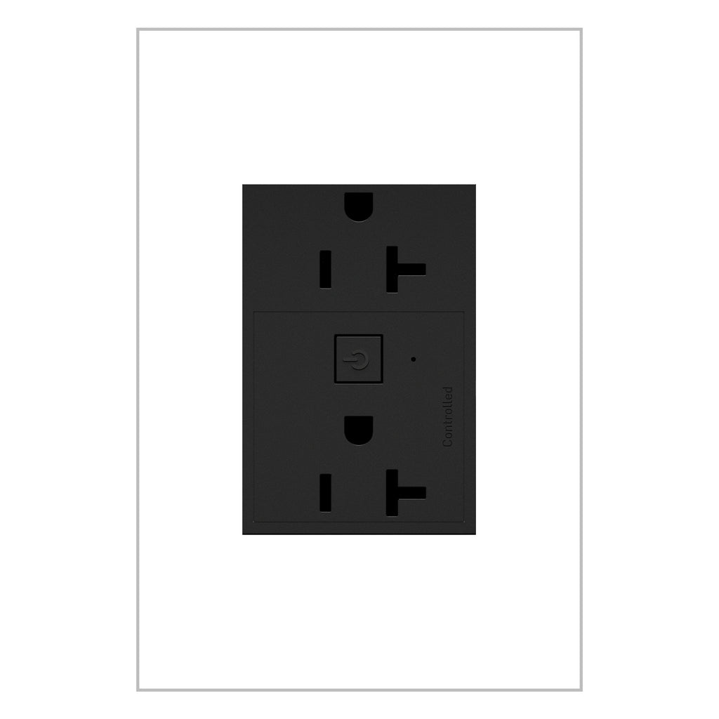 Legrand - WNAR203G1 - 20A Smart Outlet with Netatmo, Plus-Size - adorne - Graphite
