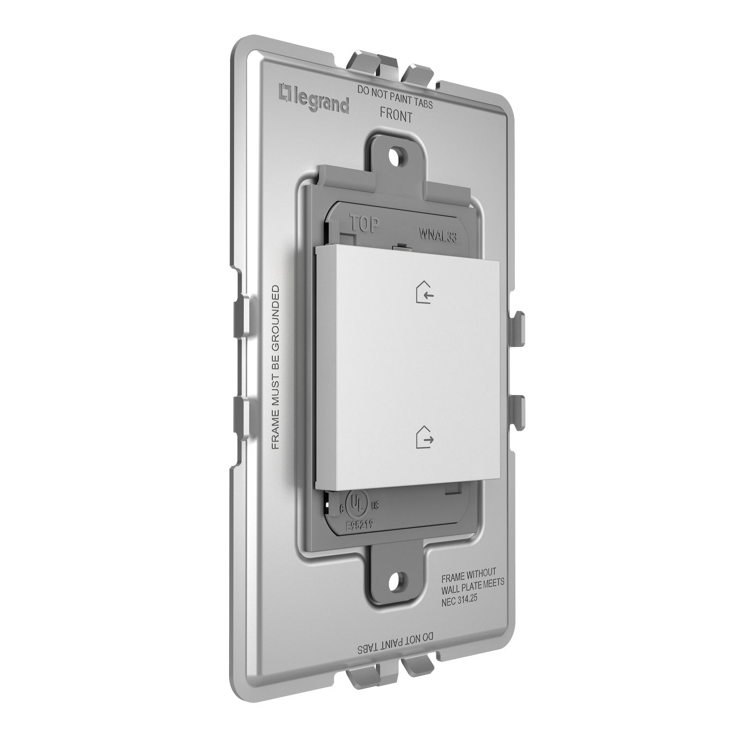 Legrand - WNAL33W1 - Wireless Home/Away Smart Switch with Netatmo - adorne - White