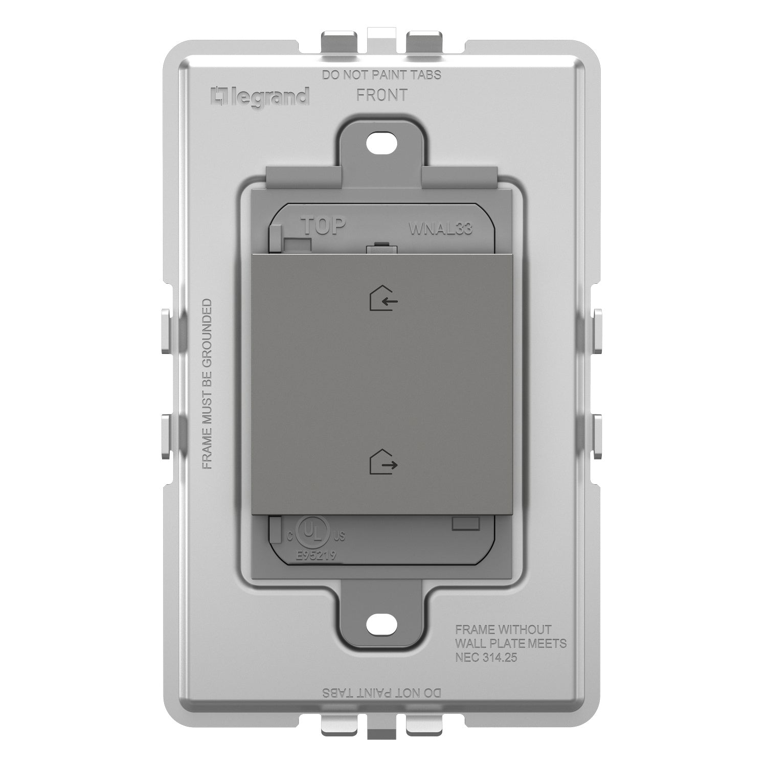 Legrand - WNAL33M1 - Wireless Smart Scene Controller with Netatmo - adorne - Magnesium