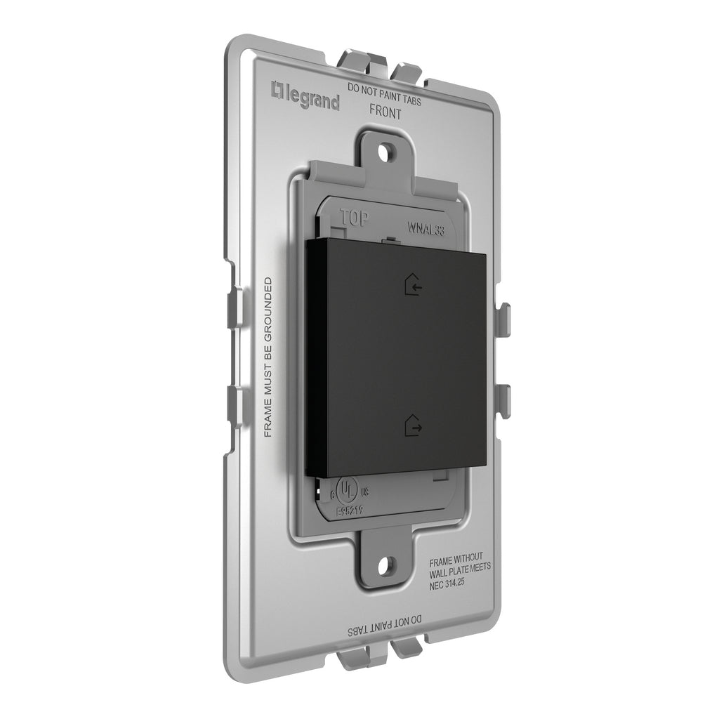 Legrand - WNAL33G1 - Wireless Home/Away Smart Switch with Netatmo - adorne - Graphite
