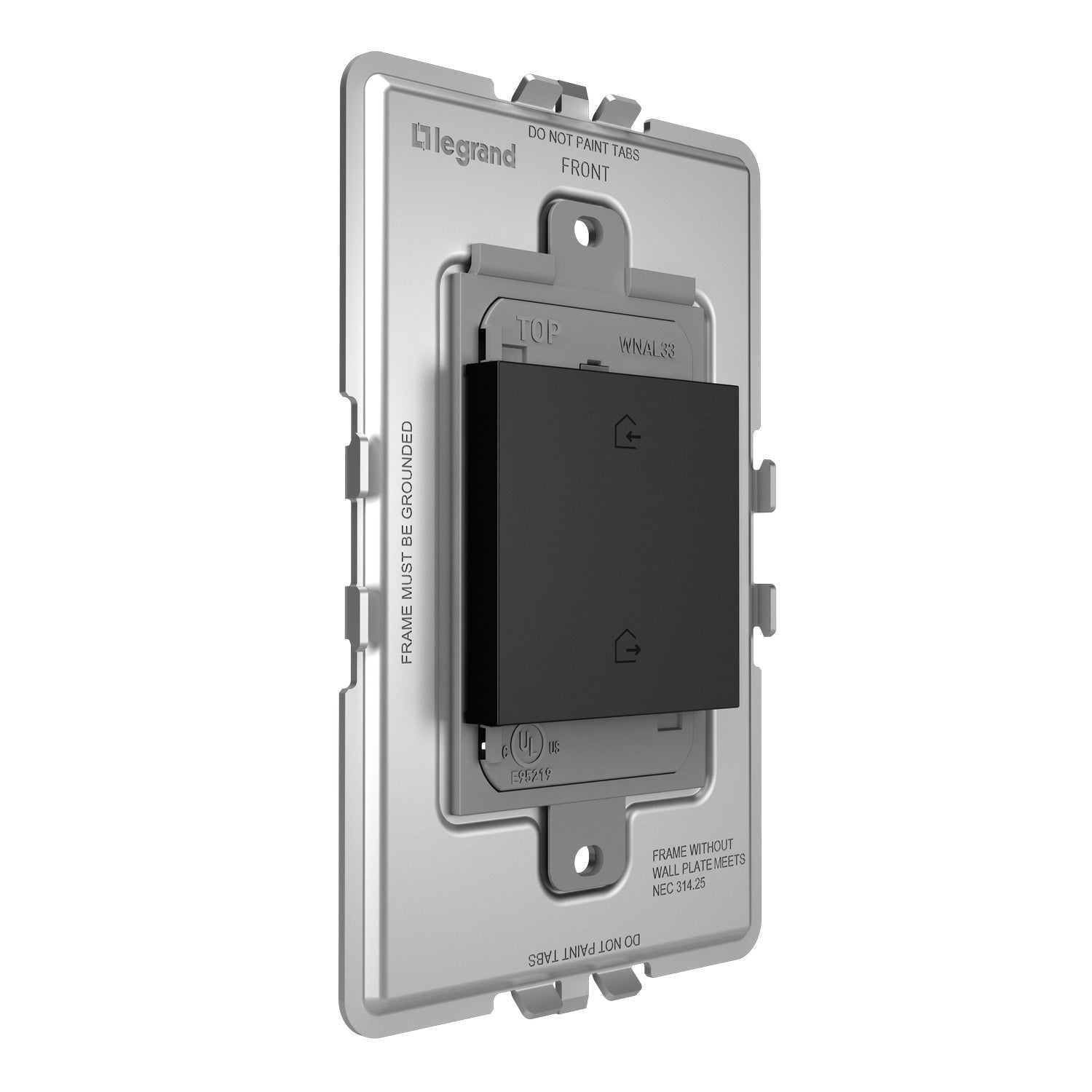 Legrand - WNAL33G1 - Wireless Home/Away Smart Switch with Netatmo - adorne - Graphite