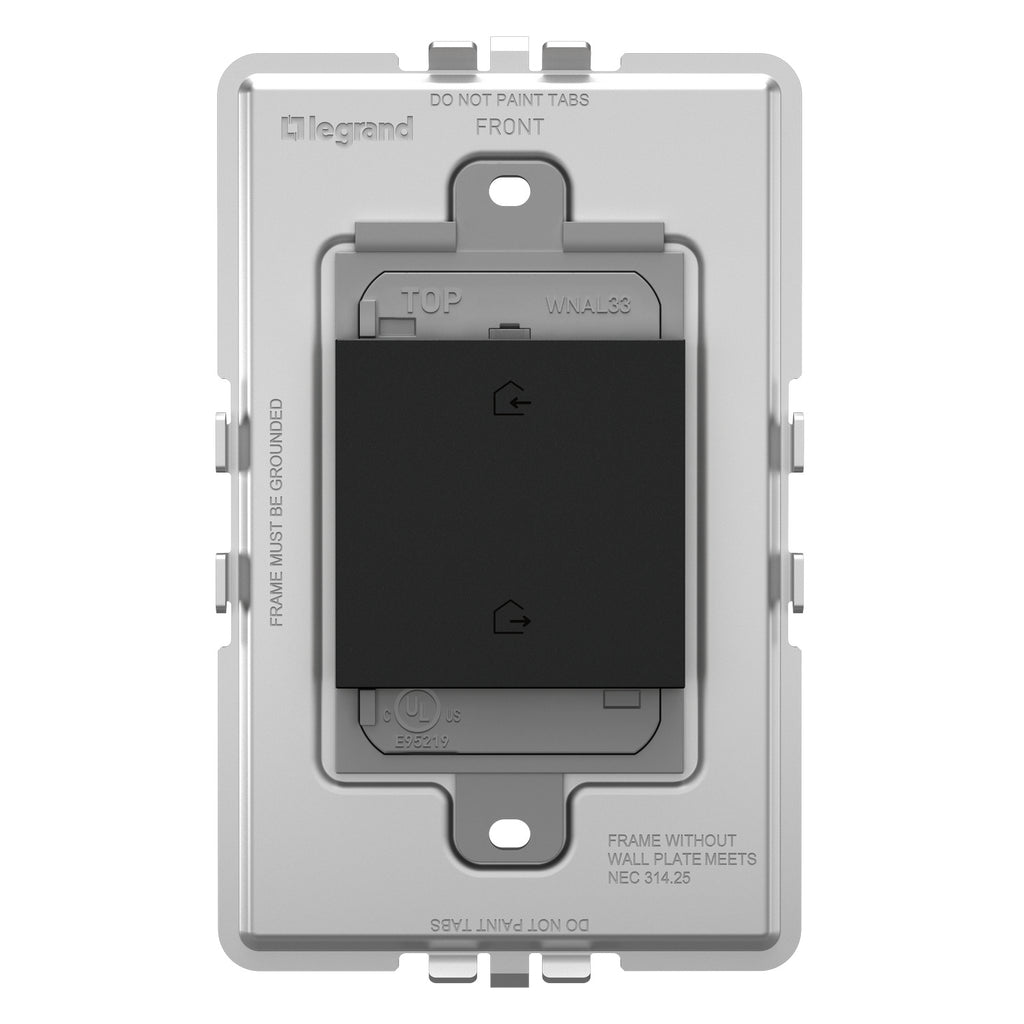 Legrand - WNAL33G1 - Wireless Home/Away Smart Switch with Netatmo - adorne - Graphite