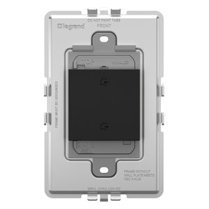 Legrand - WNAL33G1 - Wireless Home/Away Smart Switch with Netatmo - adorne - Graphite