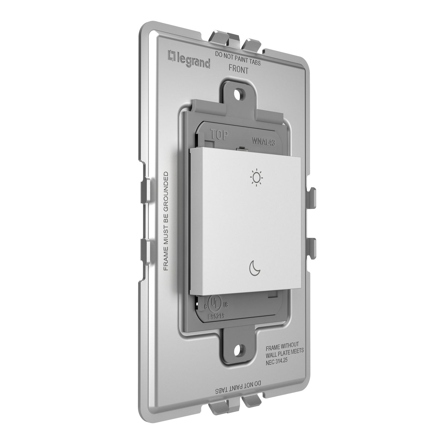 Legrand - WNAL43W1 - Wireless Wake/Sleep Smart Switch with Netatmo - adorne - White