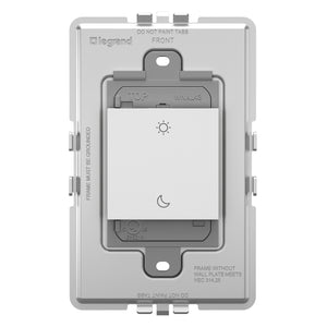 Legrand - WNAL43W1 - Wireless Wake/Sleep Smart Switch with Netatmo - adorne - White