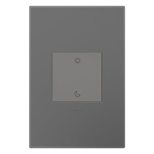 Legrand - WNAL43M1 - Wireless Wake/Sleep Switch - Adorne - Magnesium