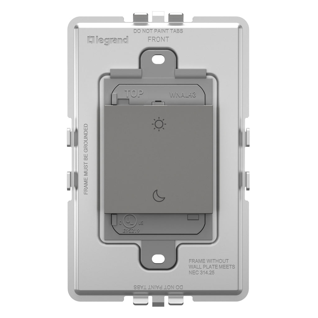 Legrand - WNAL43M1 - Wireless Smart Scene Controller with Netatmo - adorne - Magnesium