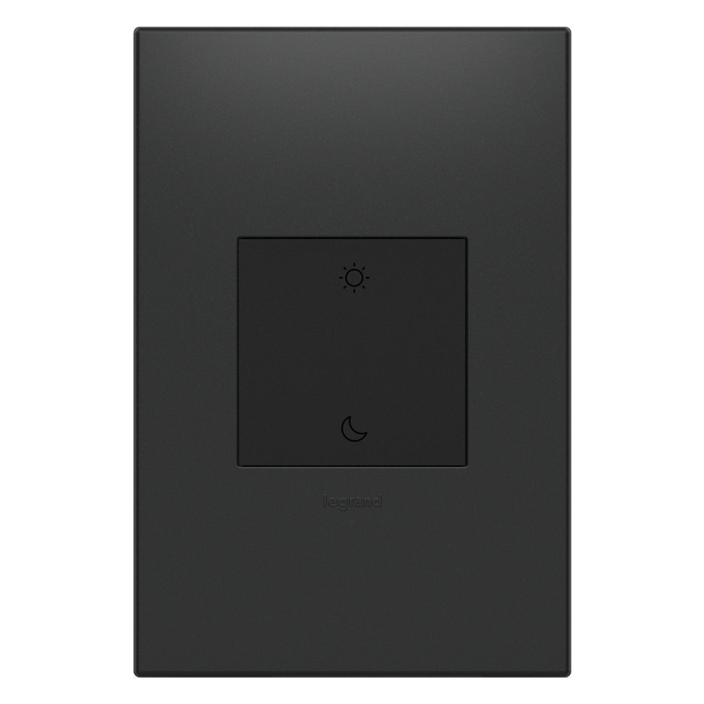 Legrand - WNAL43G1 - Wireless Wake/Sleep Smart Switch with Netatmo - adorne - Graphite