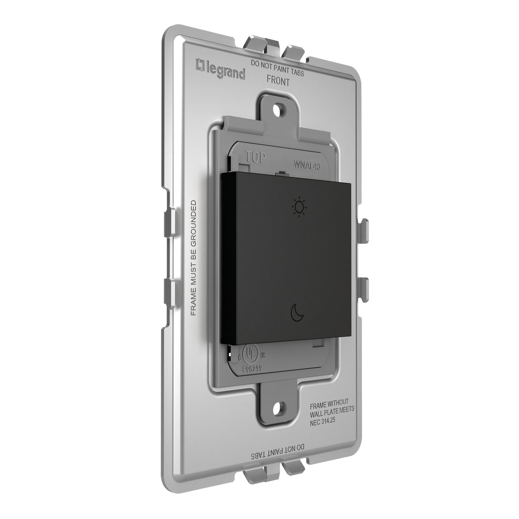 Legrand - WNAL43G1 - Wireless Wake/Sleep Smart Switch with Netatmo - adorne - Graphite