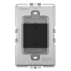 Legrand - WNAL43G1 - Wireless Wake/Sleep Smart Switch with Netatmo - adorne - Graphite