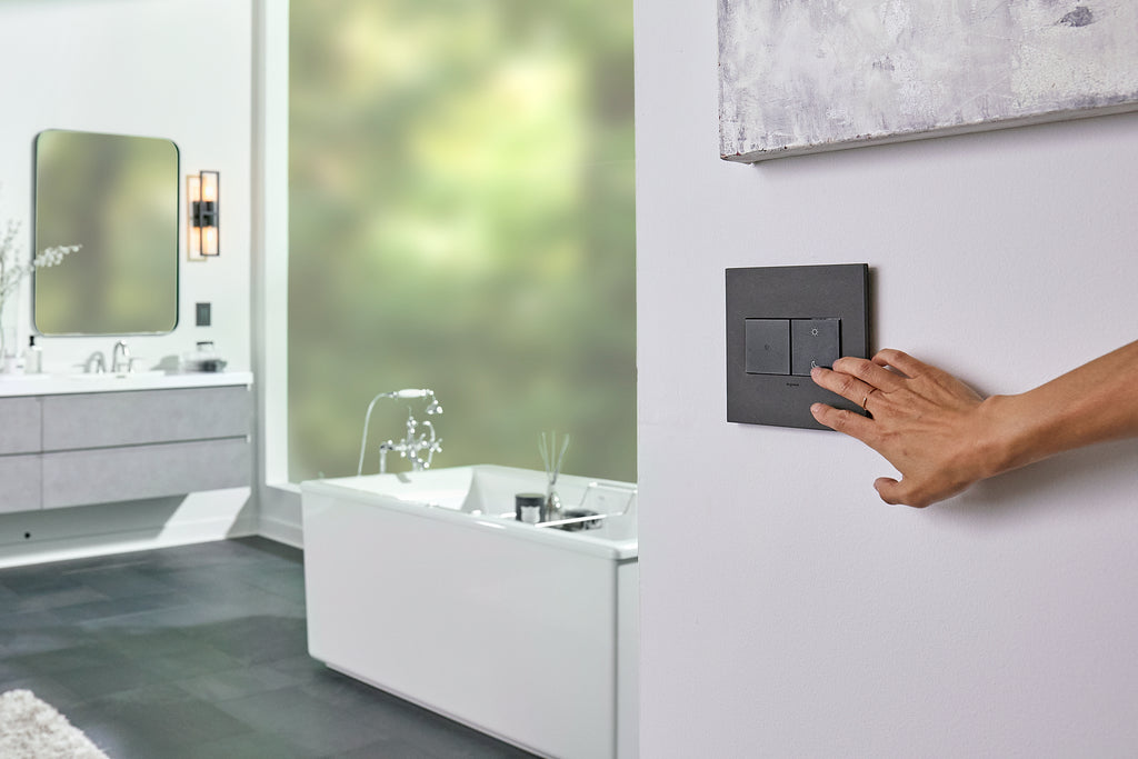 Legrand - WNAL43G1 - Wireless Wake/Sleep Smart Switch with Netatmo - adorne - Graphite