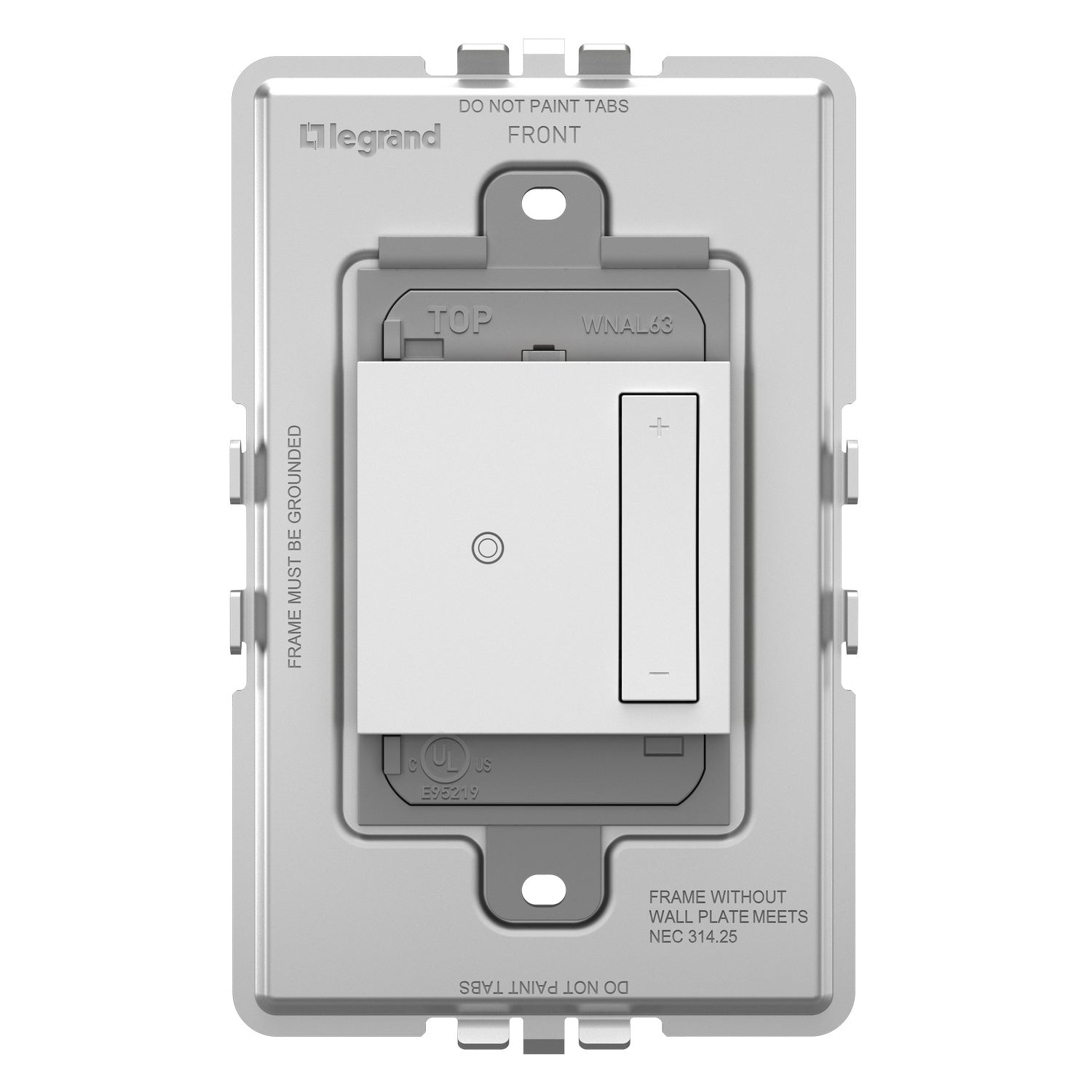 Legrand - WNAL63W1 - Wireless Remote Smart Dimmer with Netatmo - adorne - White