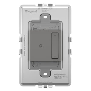 Legrand - WNAL63M1 - Wireless Tru-Universal Dimmer - Adorne - Magnesium