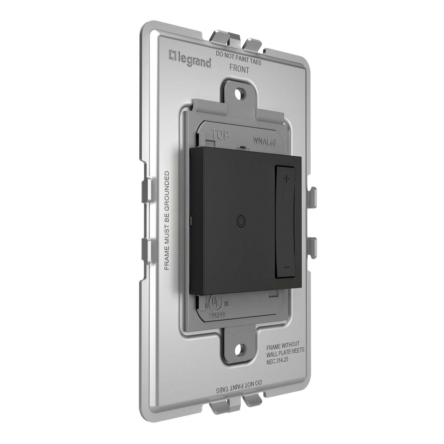 Legrand - WNAL63G1 - Wireless Remote Smart Dimmer with Netatmo - adorne - Graphite