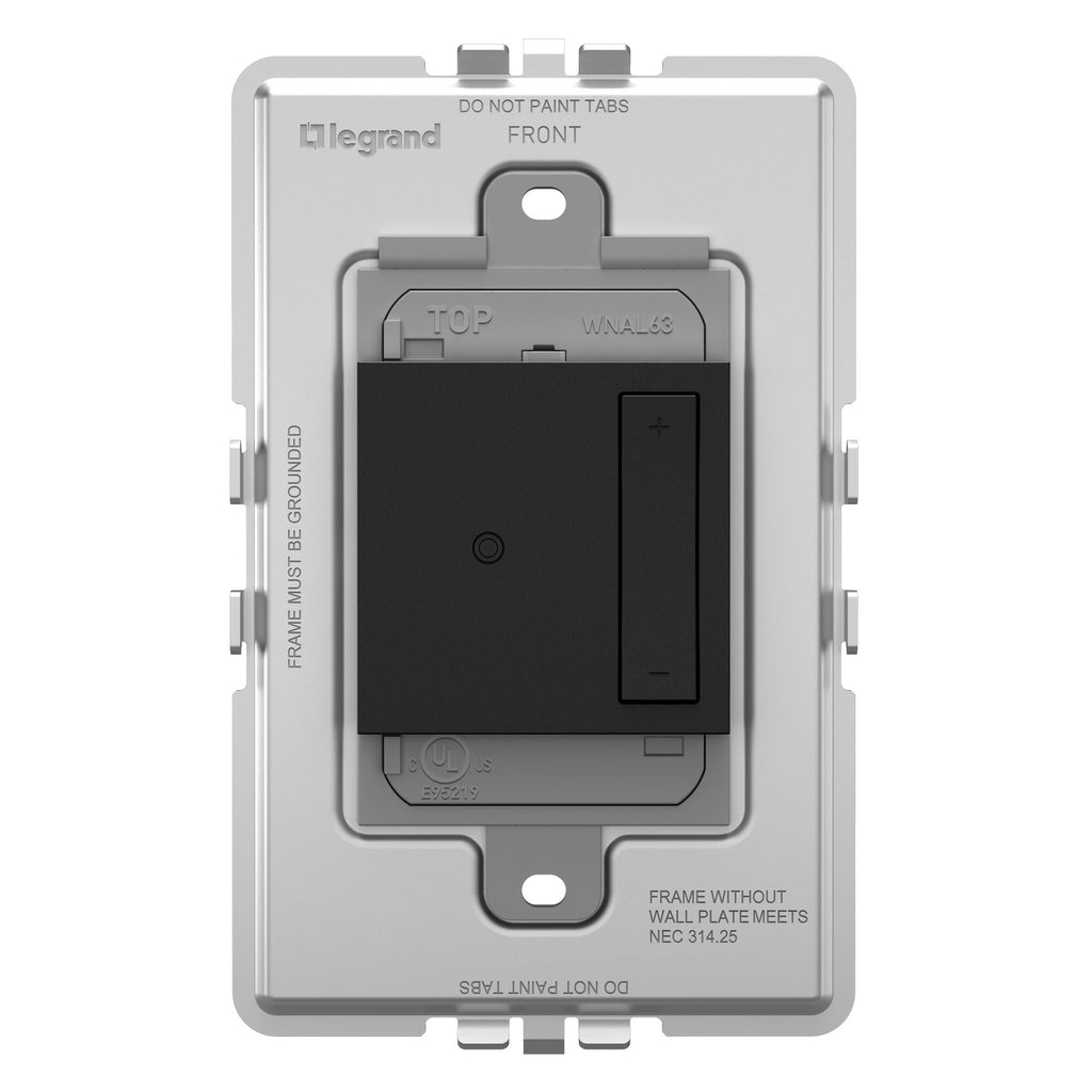 Legrand - WNAL63G1 - Wireless Remote Smart Dimmer with Netatmo - adorne - Graphite
