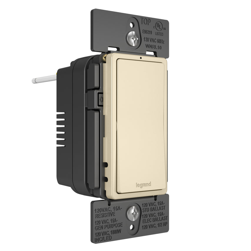 Legrand - WNRL10LA - Smart Switch with Netatmo - radiant - Light Almond