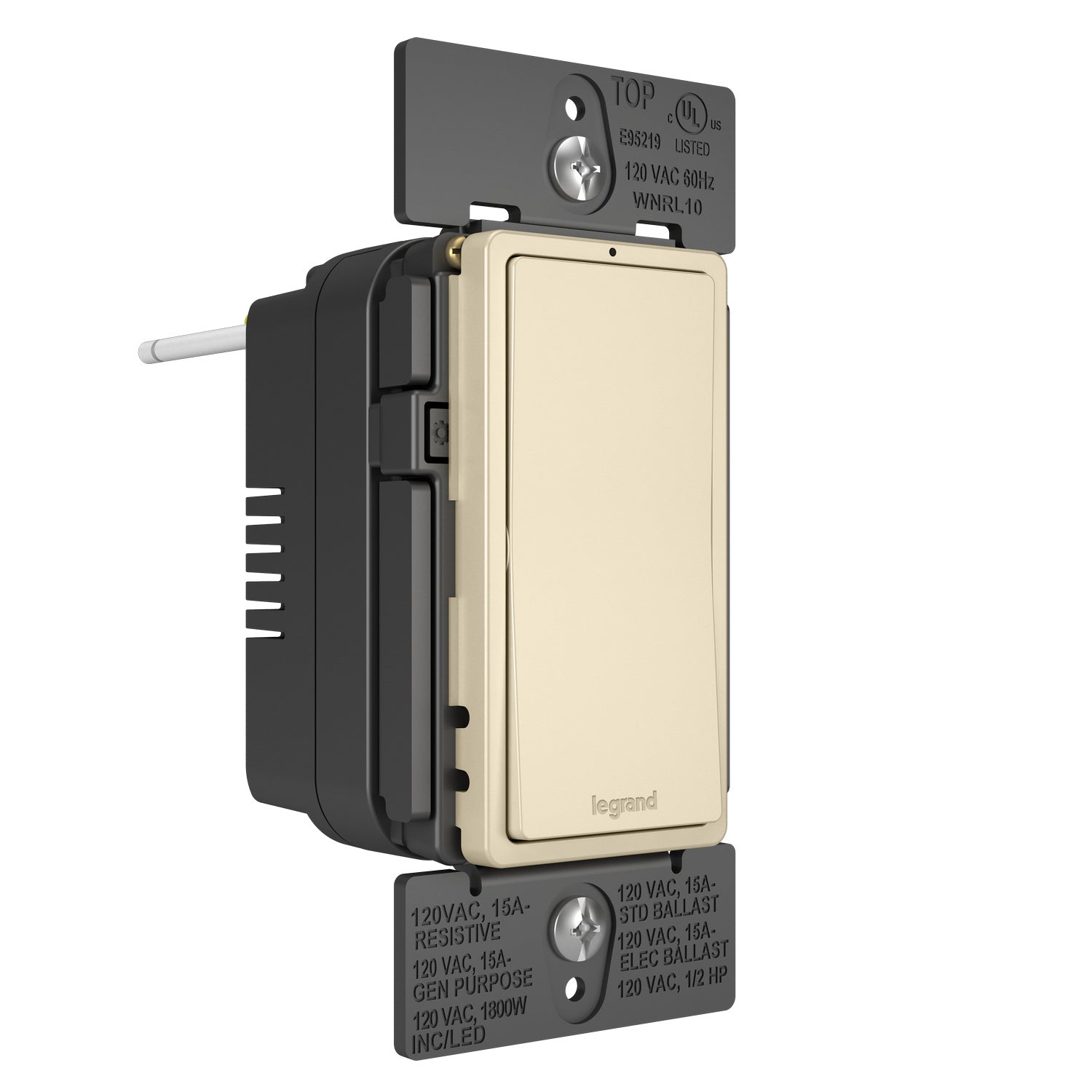 Legrand - WNRL10LA - Smart Switch with Netatmo - radiant - Light Almond