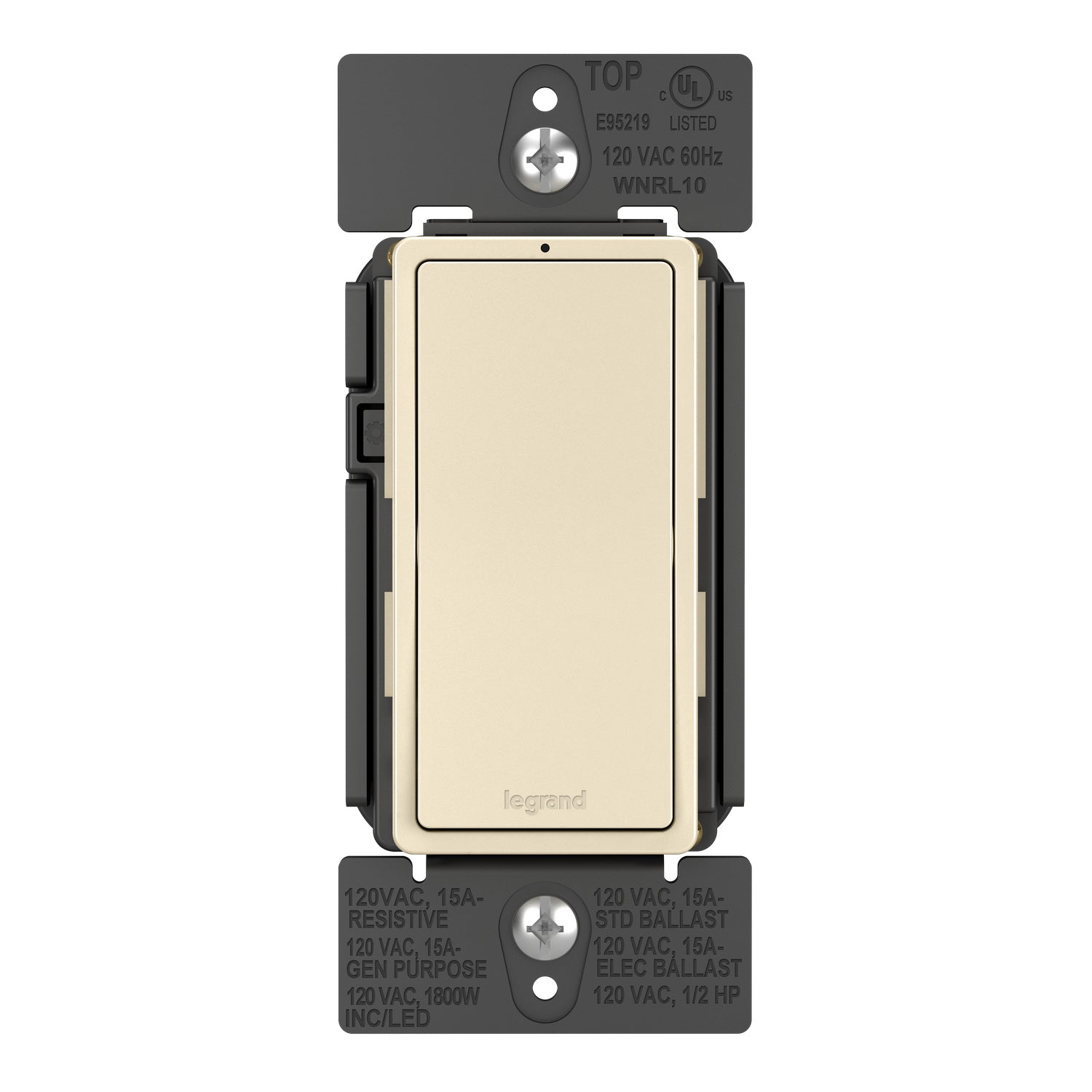 Legrand - WNRL10LA - Smart Switch with Netatmo - radiant - Light Almond