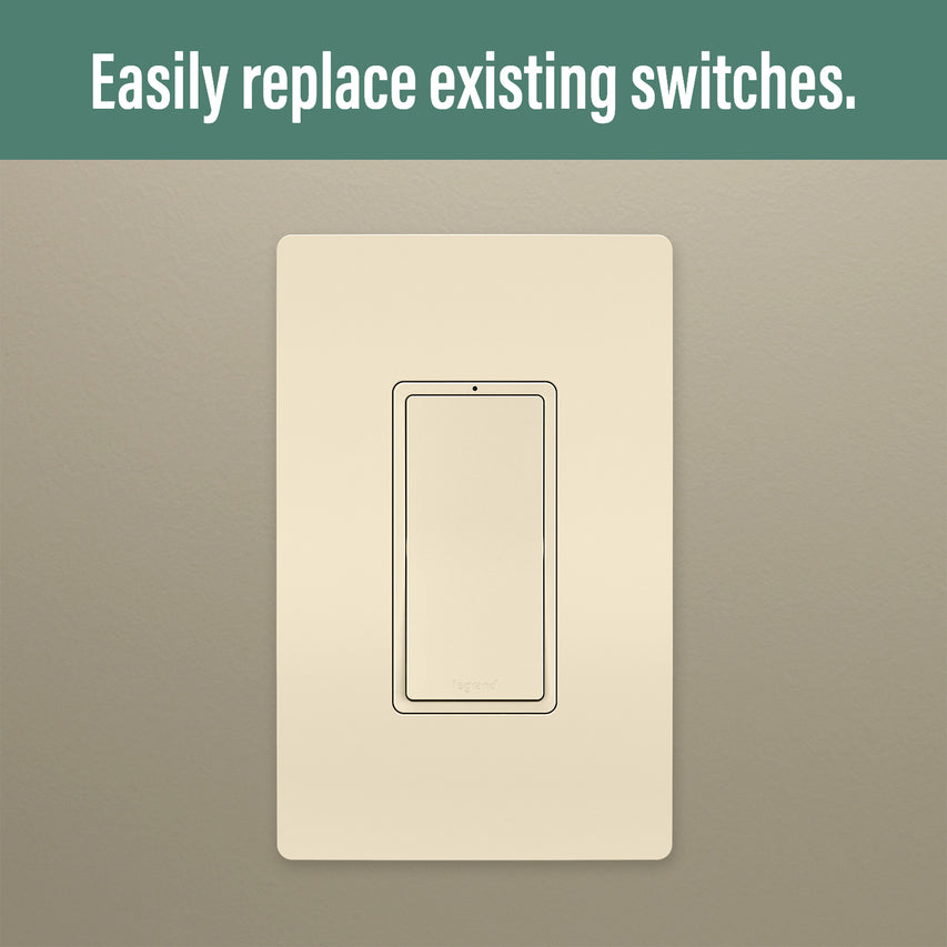 Legrand - WNRL10LA - Smart Switch with Netatmo - radiant - Light Almond