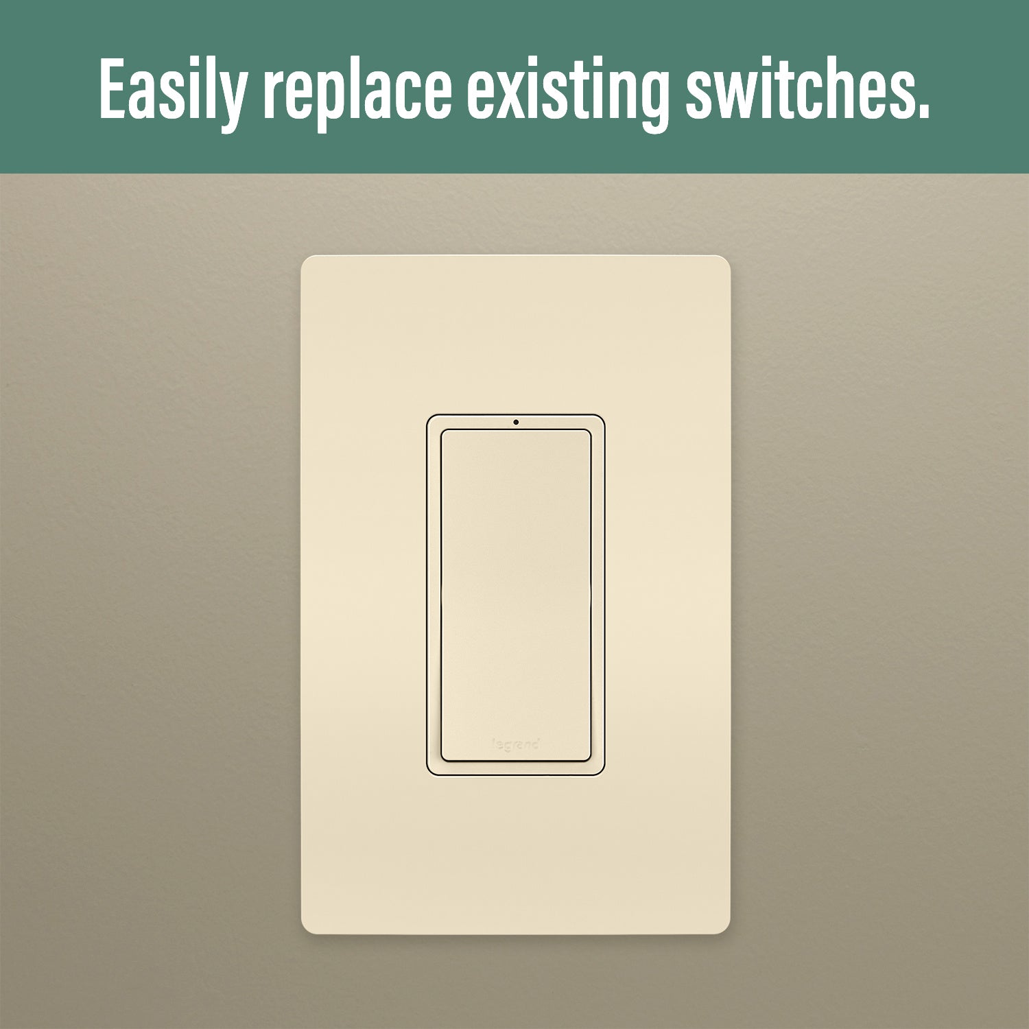 Legrand - WNRL10LA - Smart Switch with Netatmo - radiant - Light Almond