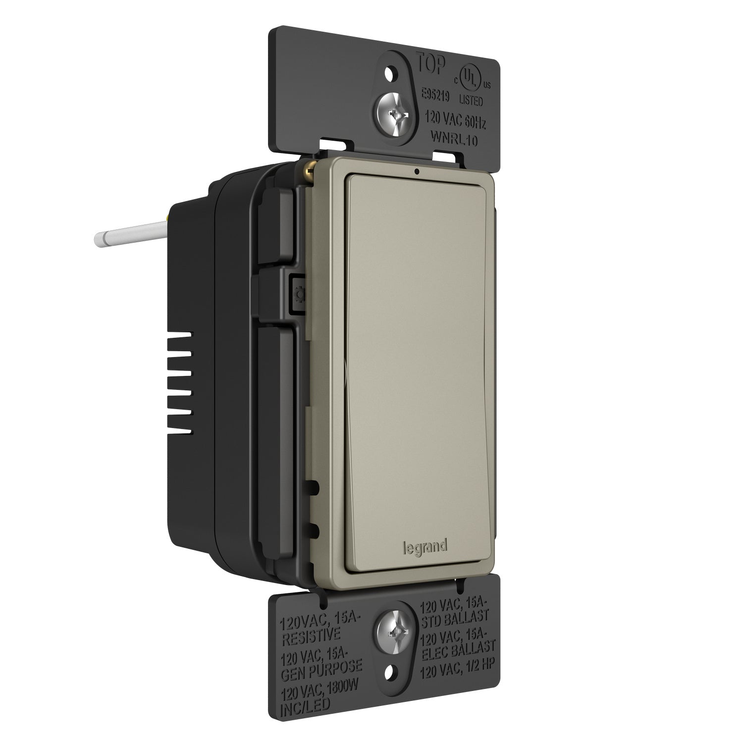 Legrand - WNRL10NI - Smart Switch with Netatmo - radiant - Nickel