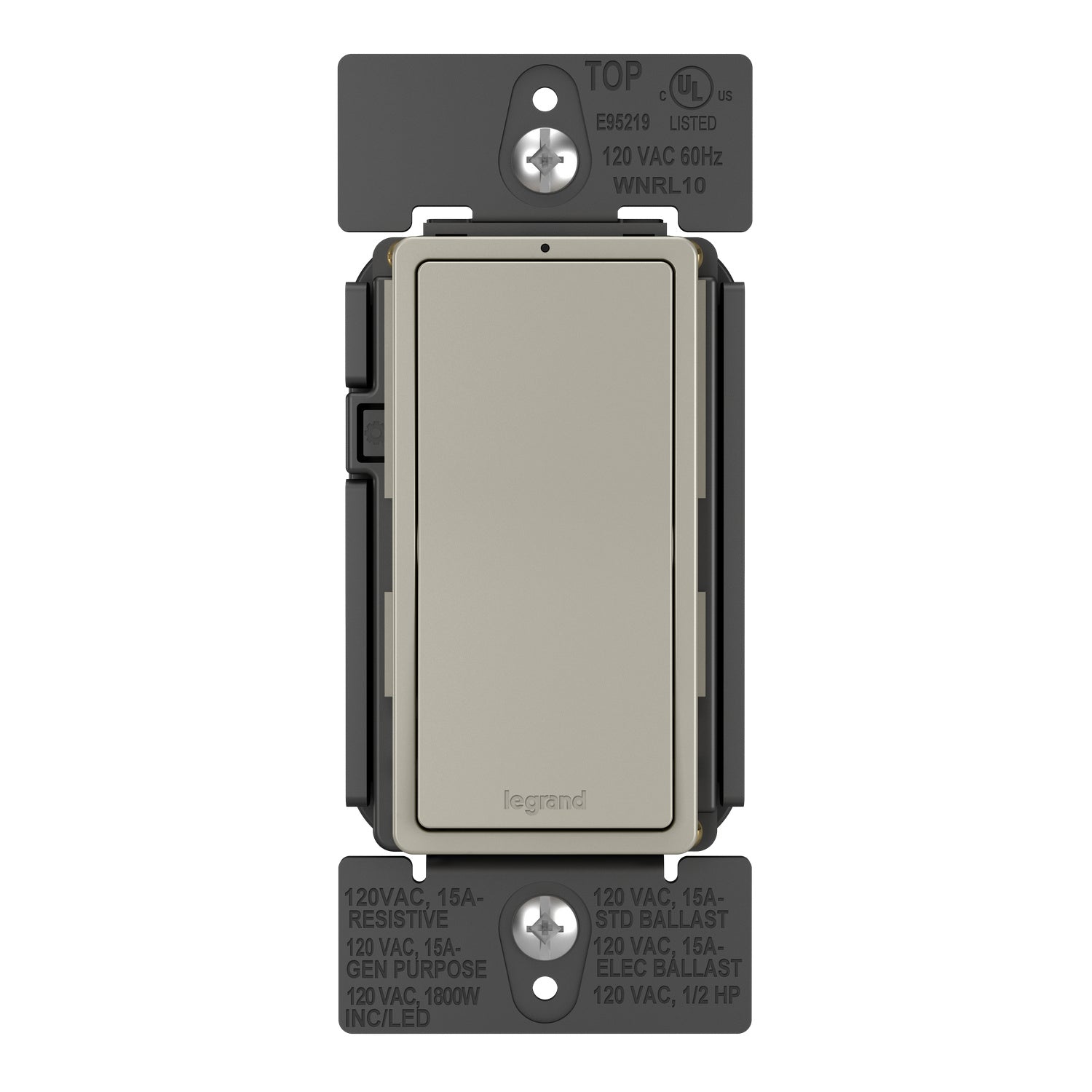 Legrand - WNRL10NI - Smart Switch with Netatmo - radiant - Nickel