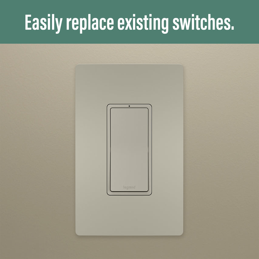 Legrand - WNRL10NI - Smart Switch with Netatmo - radiant - Nickel