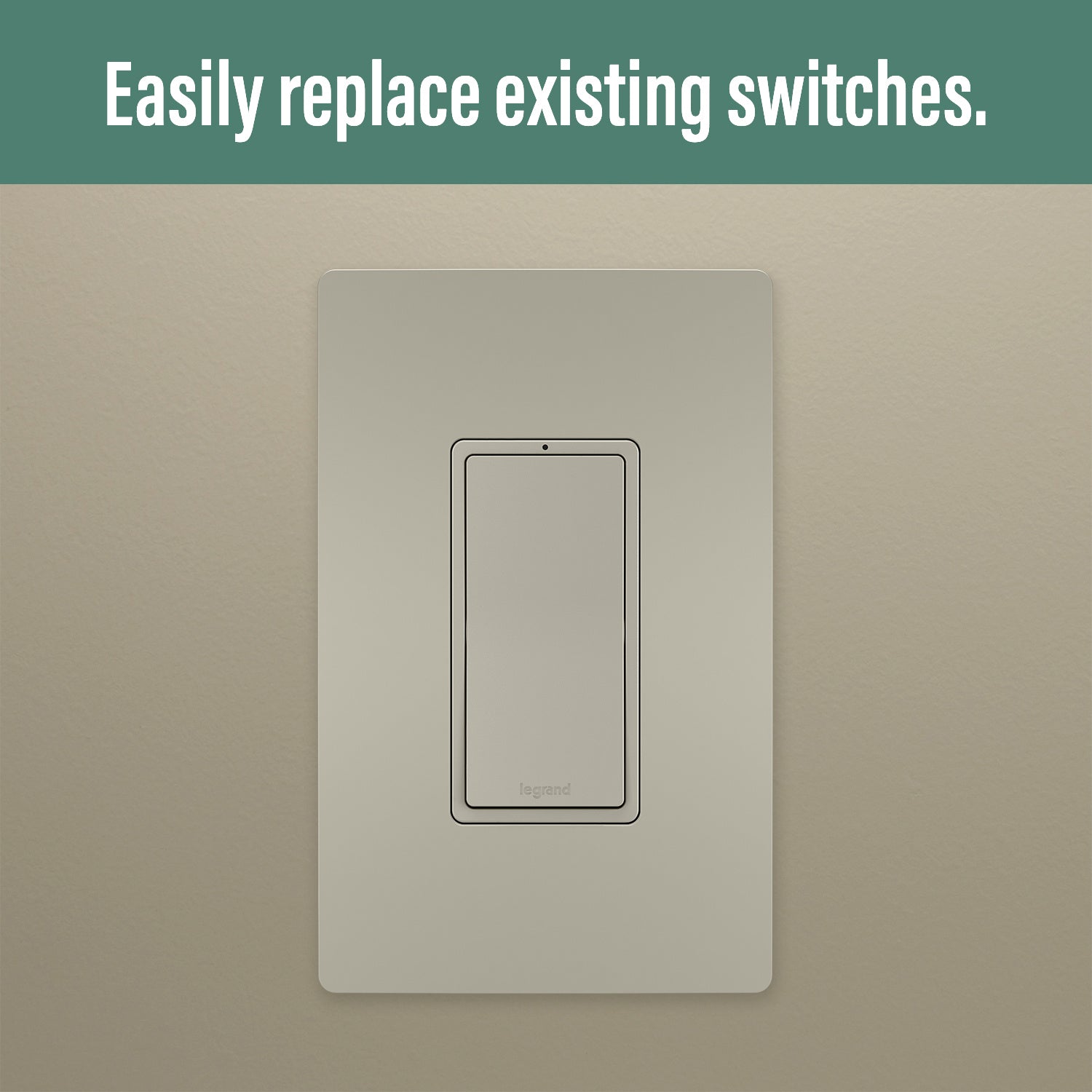 Legrand - WNRL10NI - Smart Switch with Netatmo - radiant - Nickel