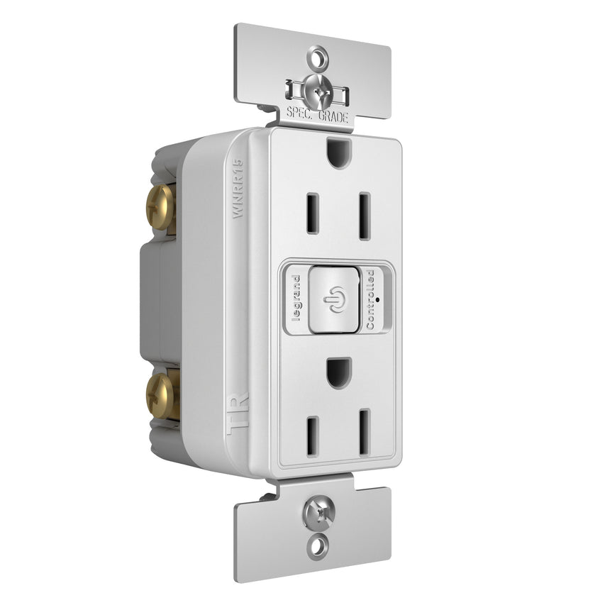 Legrand - WNRR15WH - Smart 15A Outlet with Netatmo - radiant - White