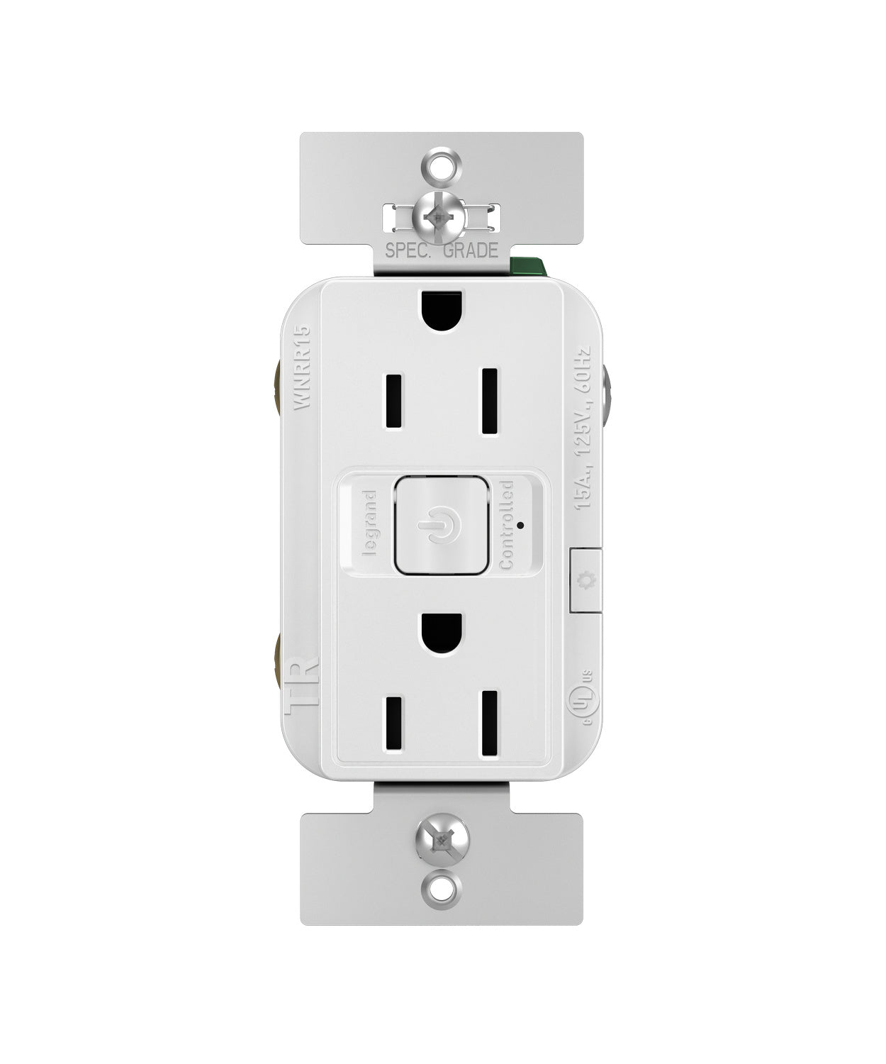 Legrand - WNRR15WH - Smart 15A Outlet with Netatmo - radiant - White