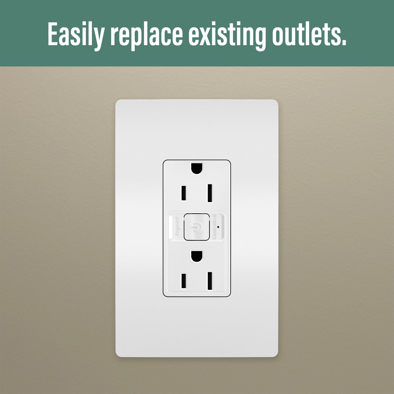 Legrand - WNRR15WH - 15A Outlet - radiant - White