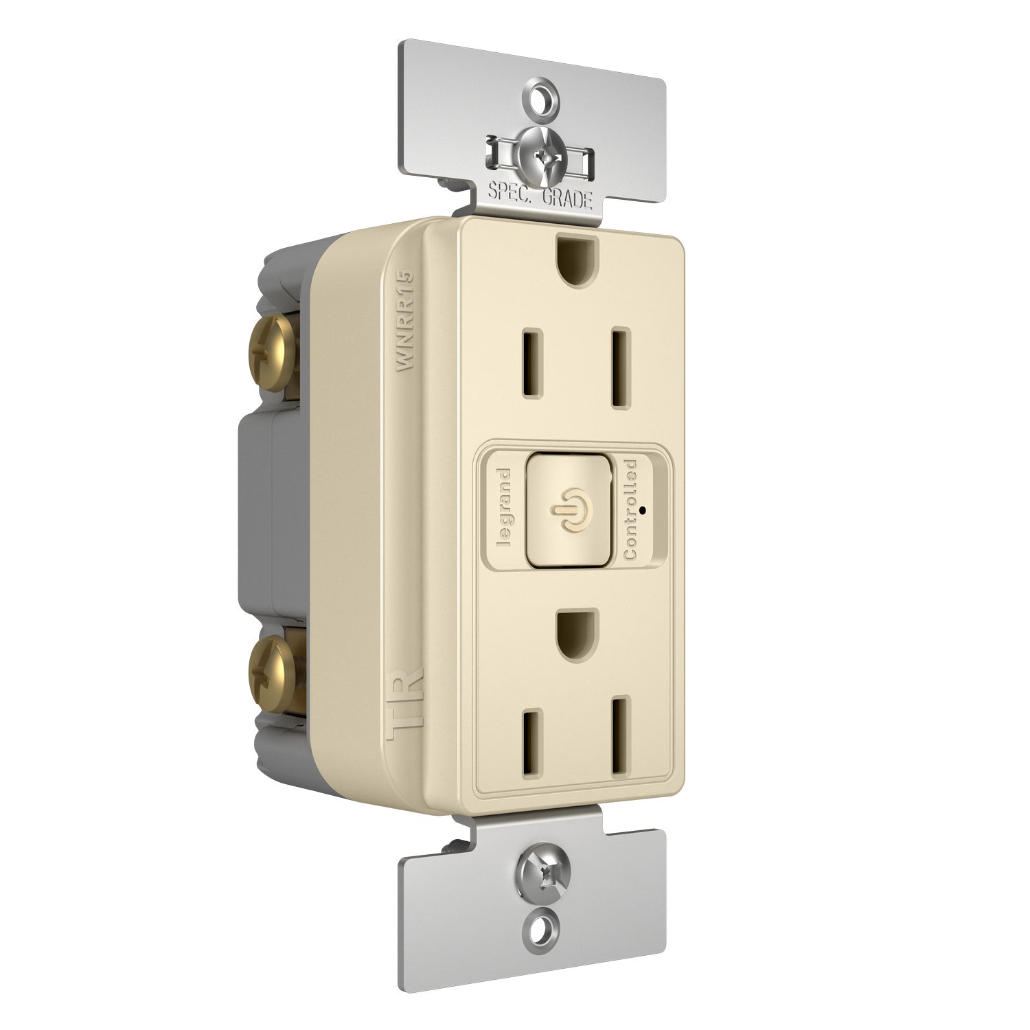 Legrand - WNRR15LA - Smart 15A Outlet with Netatmo - radiant - Light Almond