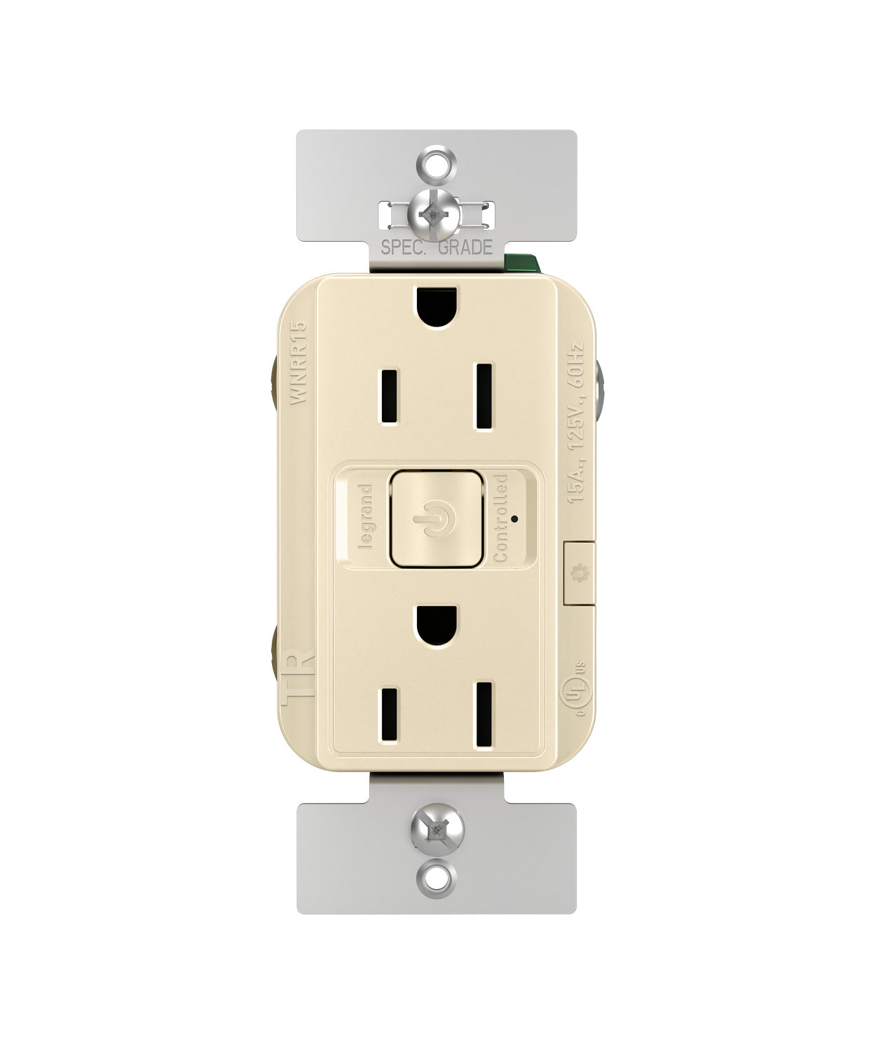 Legrand - WNRR15LA - Smart 15A Outlet with Netatmo - radiant - Light Almond
